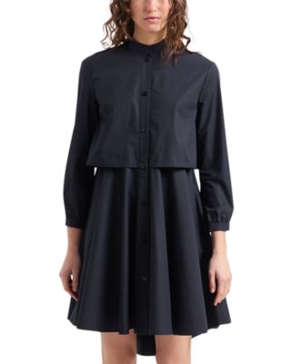 Emporio Armani - Poplin Button Front Dress