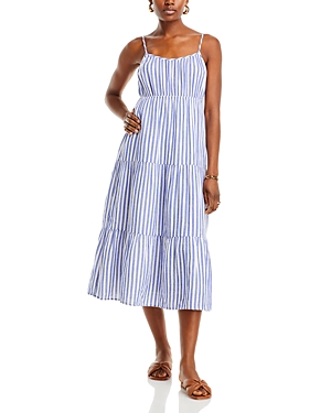 Shop Rails Blakely Tiered Midi Dress In Anacapa Stripe