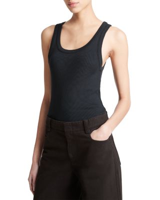 Ribbed Scoop Neck Tank