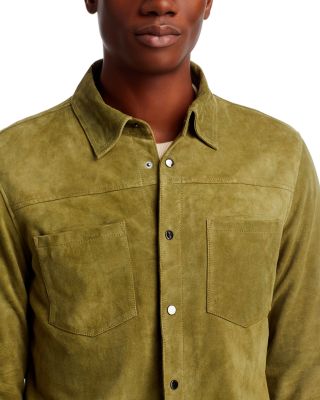 Leather Shirt Jacket