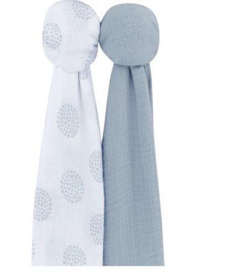 Unisex Cotton Muslin Swaddle Blanket 2 Pack - Baby