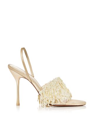 Cult Gaia Women's Cassia Imitation Pearl Adorned High Heel Sandals