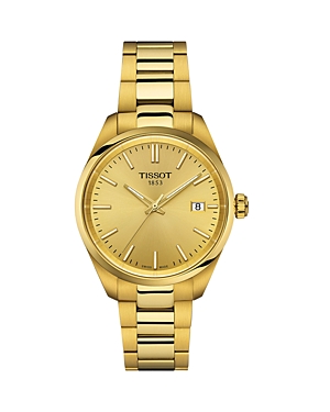 Shop Tissot Pr 100 Watch, 34mm In Gold