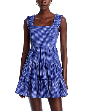 Aqua Printed Mini Hearts Smocked Mini Dress - 100% Exclusive