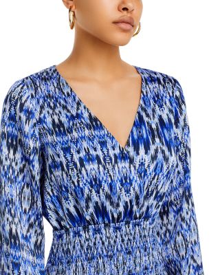 AQUA Smocked Fit and Flare Dress - Exclusive | Bloomingdale's Women