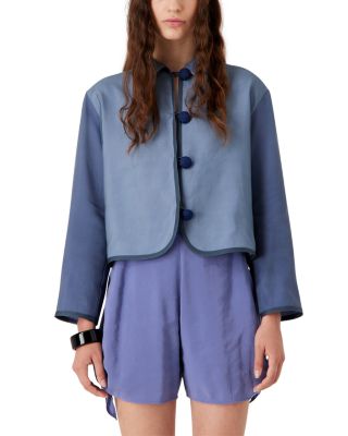 Emporio Armani Tonal Color Blocked Jacket