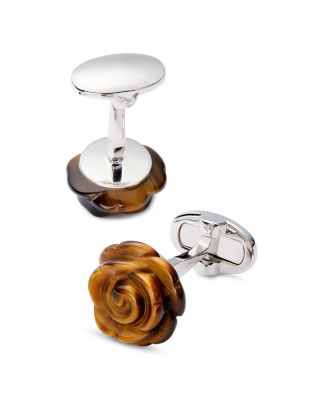 Jan Leslie Carved Rose Cufflinks