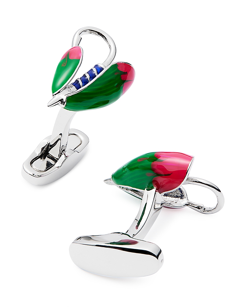 Link Up Feather Fly Fishing Cufflinks