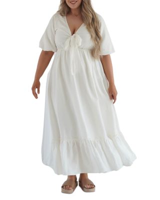 Dani Marie Plus Tara Tie Front Maxi Dress | Bloomingdale's Women Plus Size  Clothing