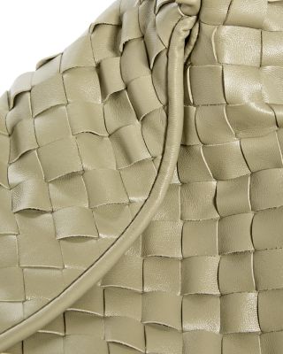 Large Hop Intrecciato Leather Shoulder Bag