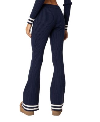 Pluto Ribbed Flared Pants