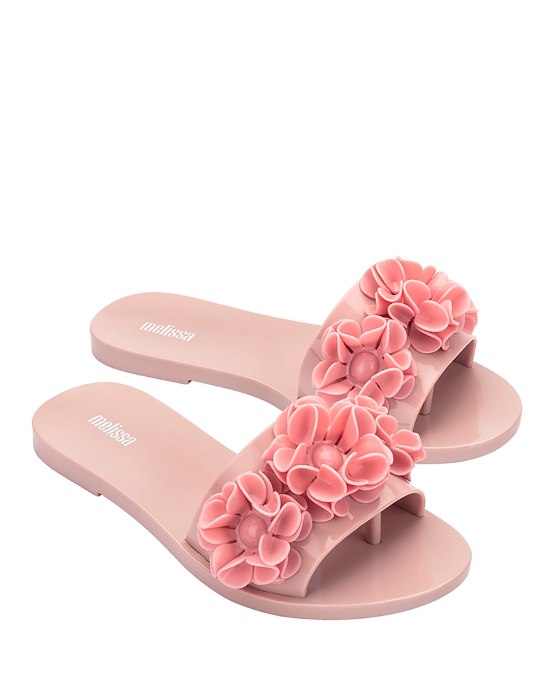 Melissa Women's Babe Springtime Slide Sandals In Pink
