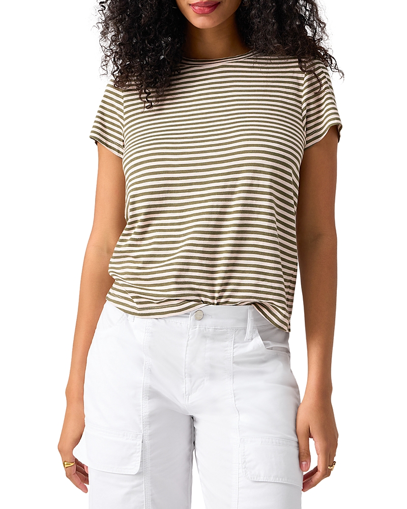 Sanctuary The Perfect Geo Print Cotton Blend Knit Top In Brown