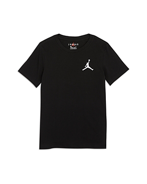 Jordan Boys' Jumpman Air Embroidered Tee - Big Kid In Black