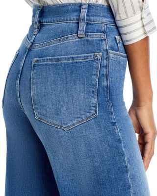 Le Slim Palazzo High Rise Wide Leg Jeans in Drizzle