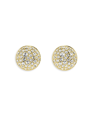 Shop Swarovski Meteora Stud Earrings In Gold