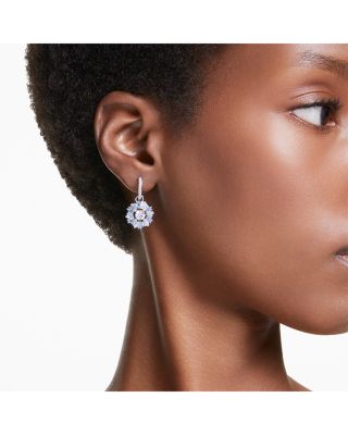 Idyllia Huggie Hoop Drop Earrings