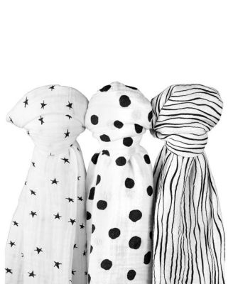Unisex Cotton Muslin Swaddle Blanket 3 Pack - Baby