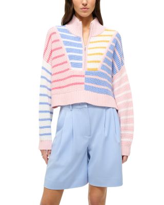 STAUD - Cropped Hampton Cotton Sweater