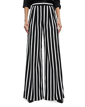 Shop Alice And Olivia Pompey Wide Leg Pants In Dream Stripe