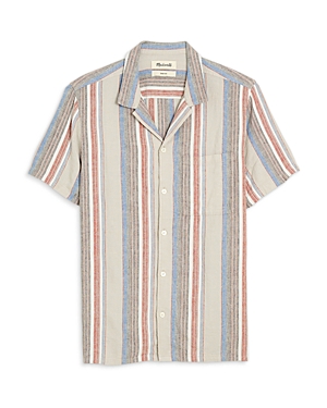 Printed Short Sleeve Button Front Camp Shirt