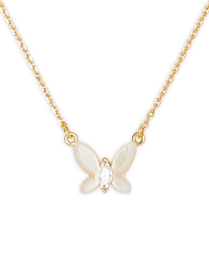 kate spade new york Social Butterfly Pendant Necklace, 18