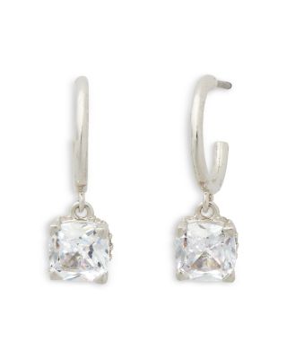 kate spade new york Little Luxuries Square Drop Huggie Hoop Earrings