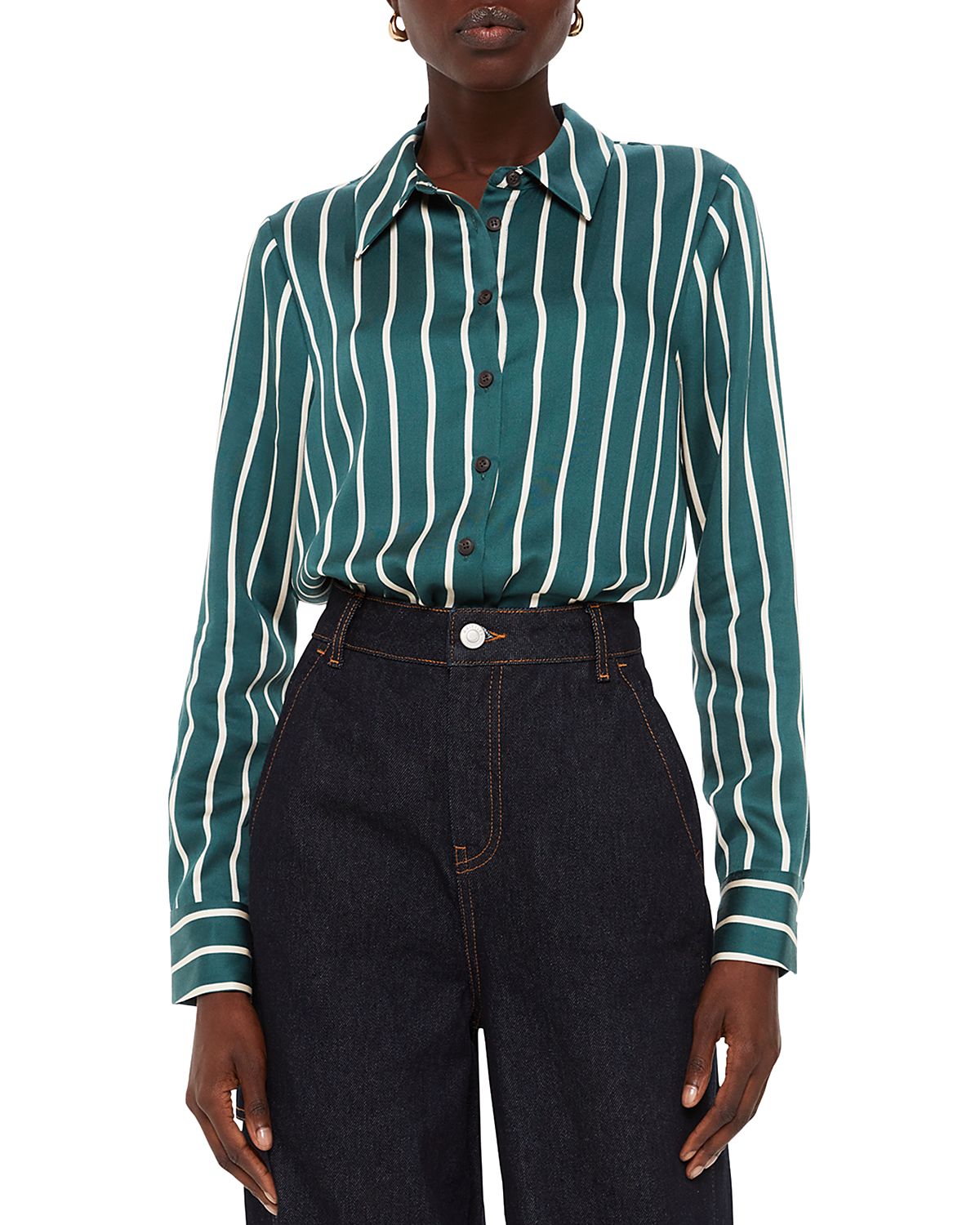 Whistles Alex Striped Shirt