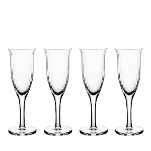 Nude Glass Omnia Bey Clear Champagne Glasses, Set of 4