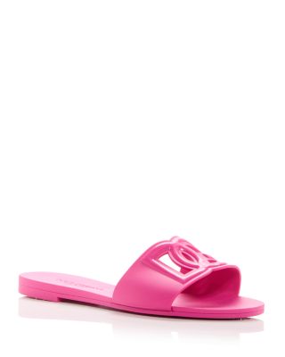 Burberry Logo Graphic Rubber Slide Pale Candy Pink (Women's)