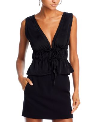 feather peplum tops Treat Ürself Ballerina