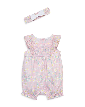 Shop Little Me Girls' Daisies Romper & Headband - Baby In Floral