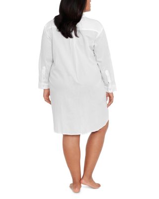 Plus Size Cotton Maxi Beach Shirt