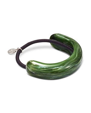 Shop Lelet Ny Marble Arch Ponytail Holder In Green