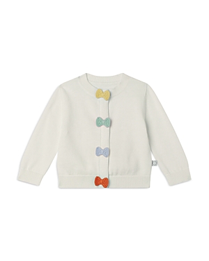 Shop Stella Mccartney Girls' Crochet Bow Cardigan - Baby In White
