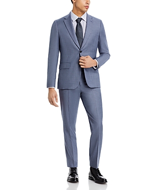 Shop Paul Smith Brierley Sharkskin Tailored Fit Two Button Suit In Light Blue