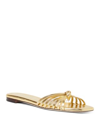 Loeffler Randall - Women's Izzie Knot Flat Slide Sandals