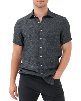 Ellerslie Linen Textured Classic Fit Button-Up Shirt