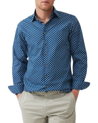 Rodd & Gunn - Glencoe Cotton Print Slim Fit Shirt