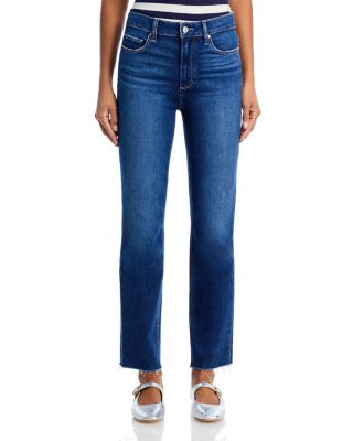 Cindy High Rise Ankle Straight Jeans in Foreign Film