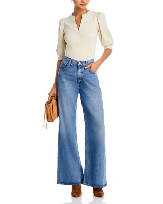 Coralee Mixed Media Top