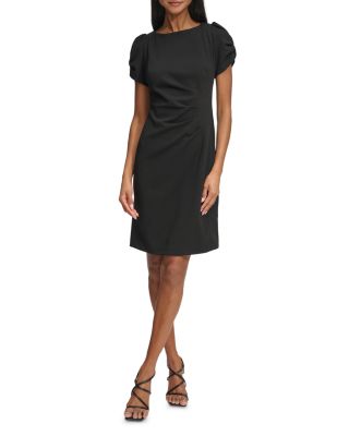 Ruched Sleeve Sheath Dress