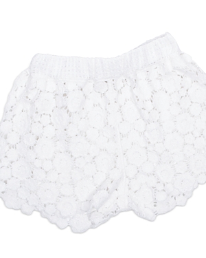 Shop Shade Critters Girls' Daisy Crochet Shorts - Little Kid, Big Kid In White