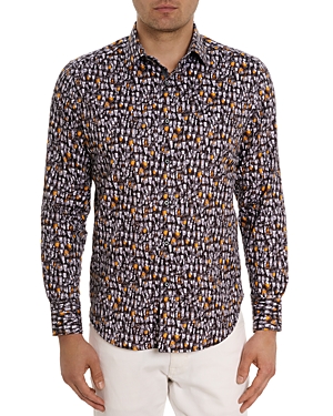 ROBERT GRAHAM BEER BASH COTTON BLEND CLASSIC FIT BUTTON DOWN SHIRT
