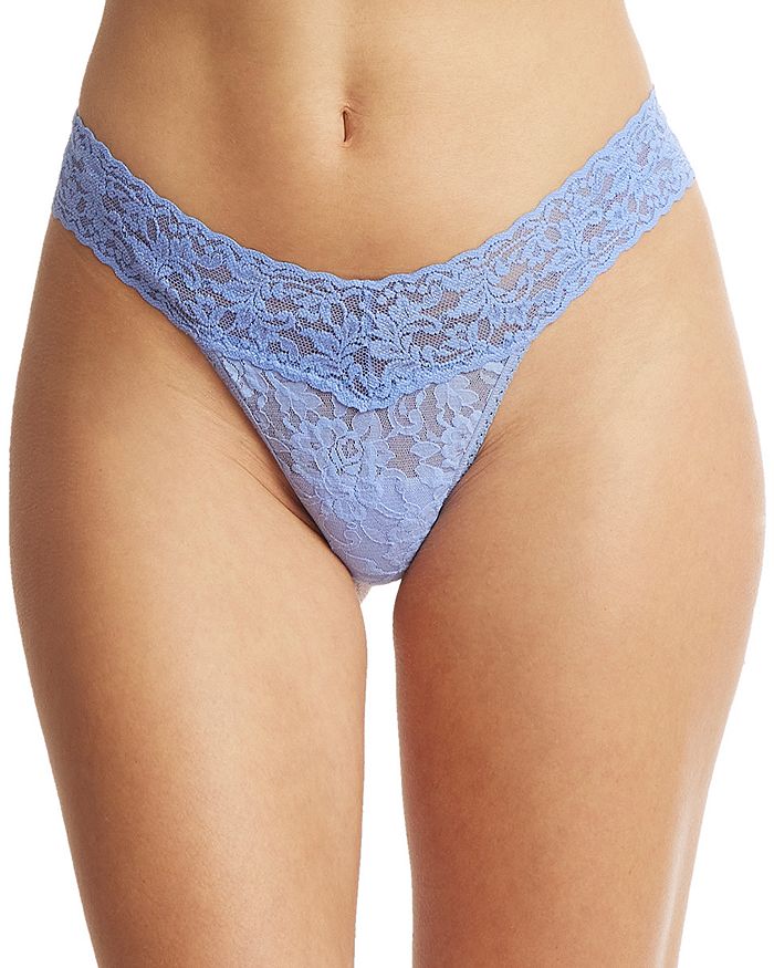 Shop Hanky Panky Signature Low Rise Thongs In Cool Water