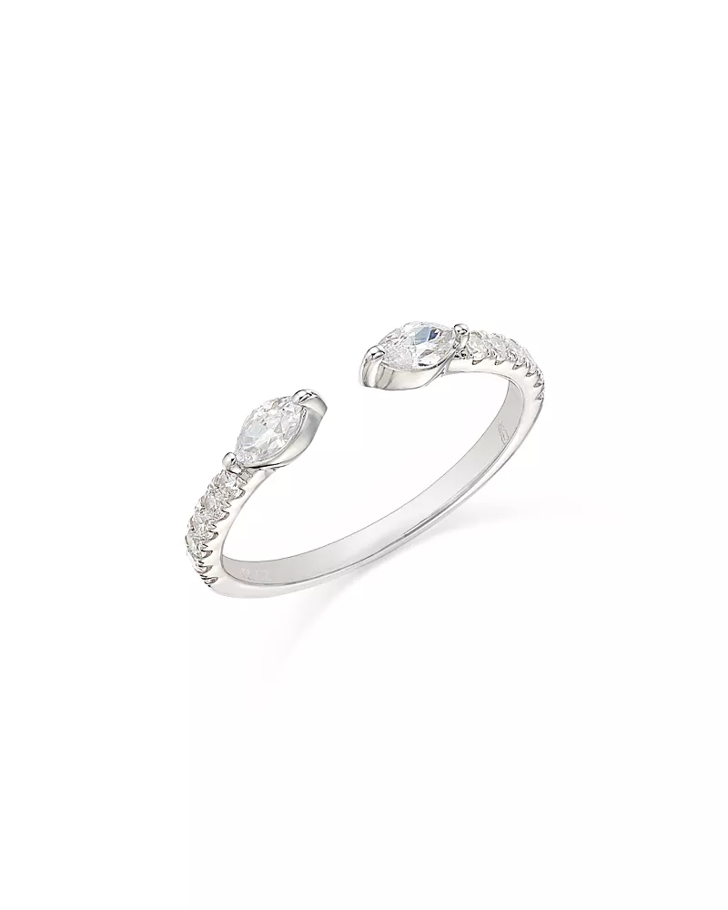 Bloomingdale's Fine Collection Diamond Open Ring in 14K White Gold, 0.35 tcw