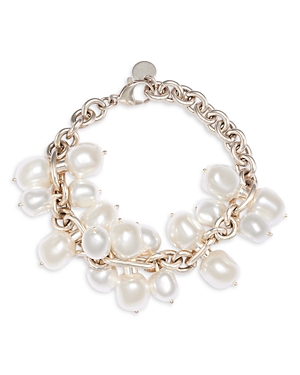 Imitation Pearl Dangle Cluster Dolly Bracelet