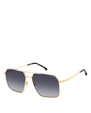 Carrera Square Sunglasses, 59mm In Gold/gray Gradient