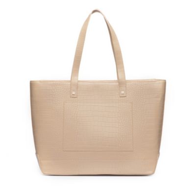 The Croc Embossed Faux Leather Tote