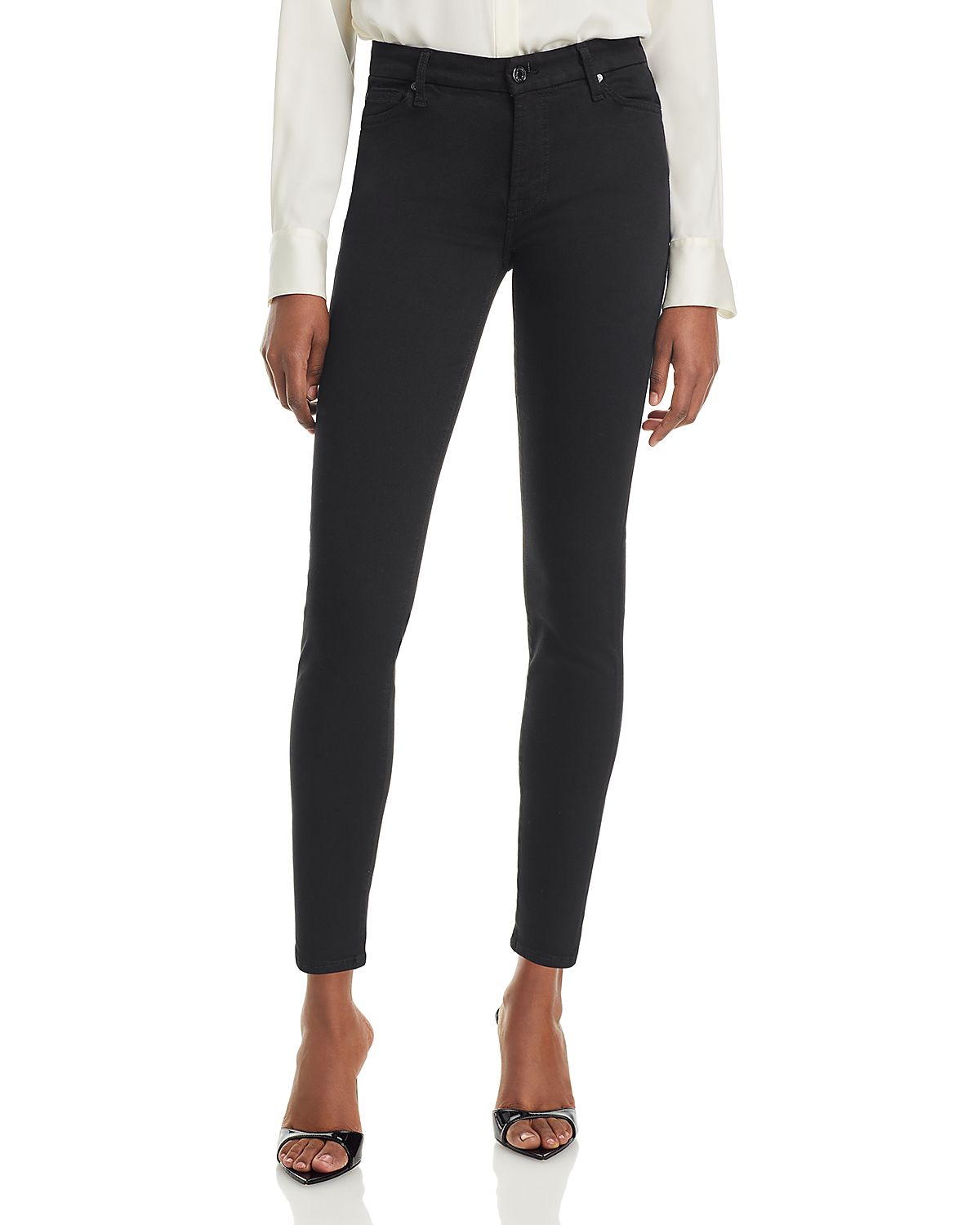 7 For All Mankind Slim Illusion High Rise Ankle Skinny Jeans